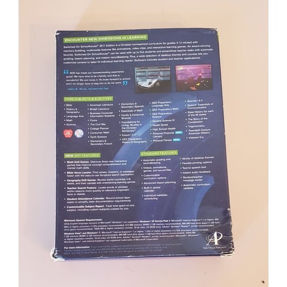 Switched Schoolhouse Home School CD Rom 4th Grade Math - Picture 3 of 3